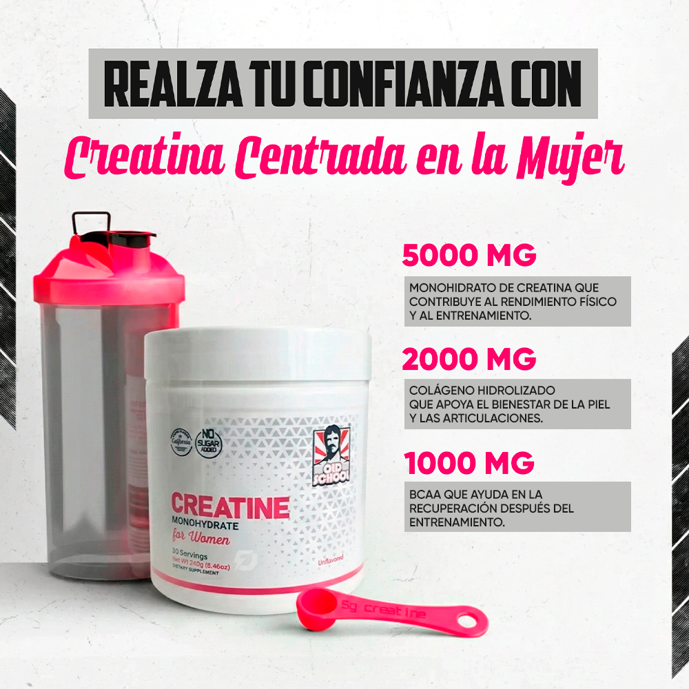 Old School Labs® Creatine Monohydrate for Women 240g/8.46oz