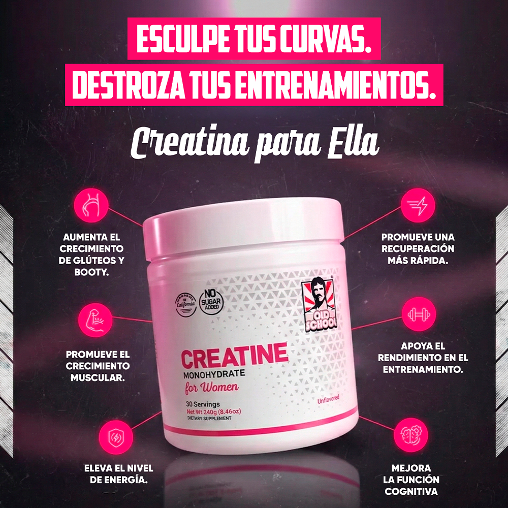 Old School Labs® Creatine Monohydrate for Women 240g/8.46oz