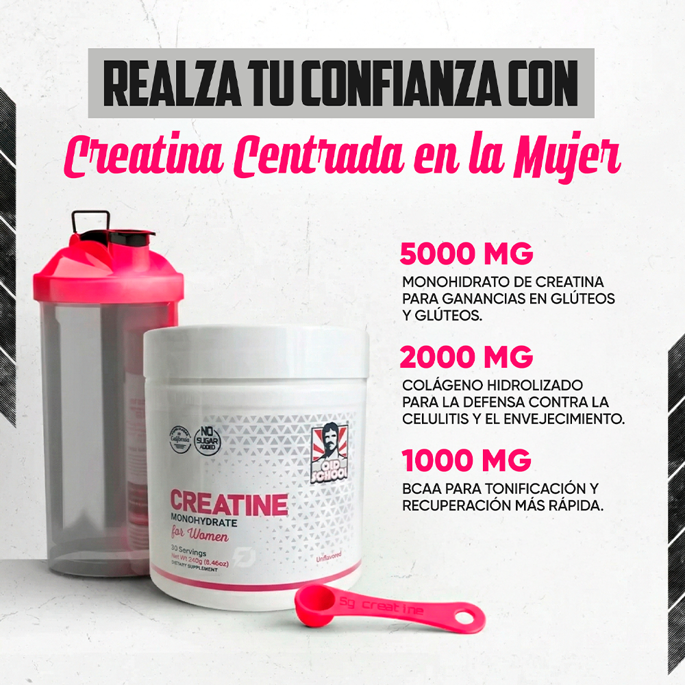 Old School Labs® Creatine Monohydrate for Women 240g/8.46oz